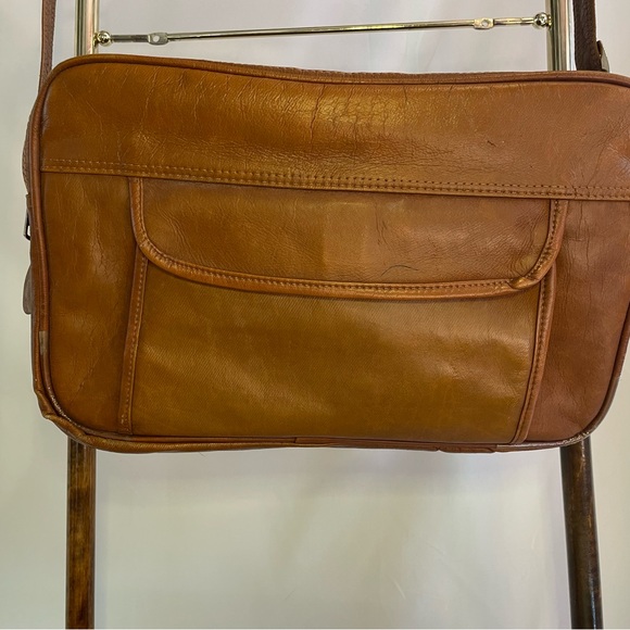 Vintage, Brown Leather, Computer Bag - Picture 2 of 5
